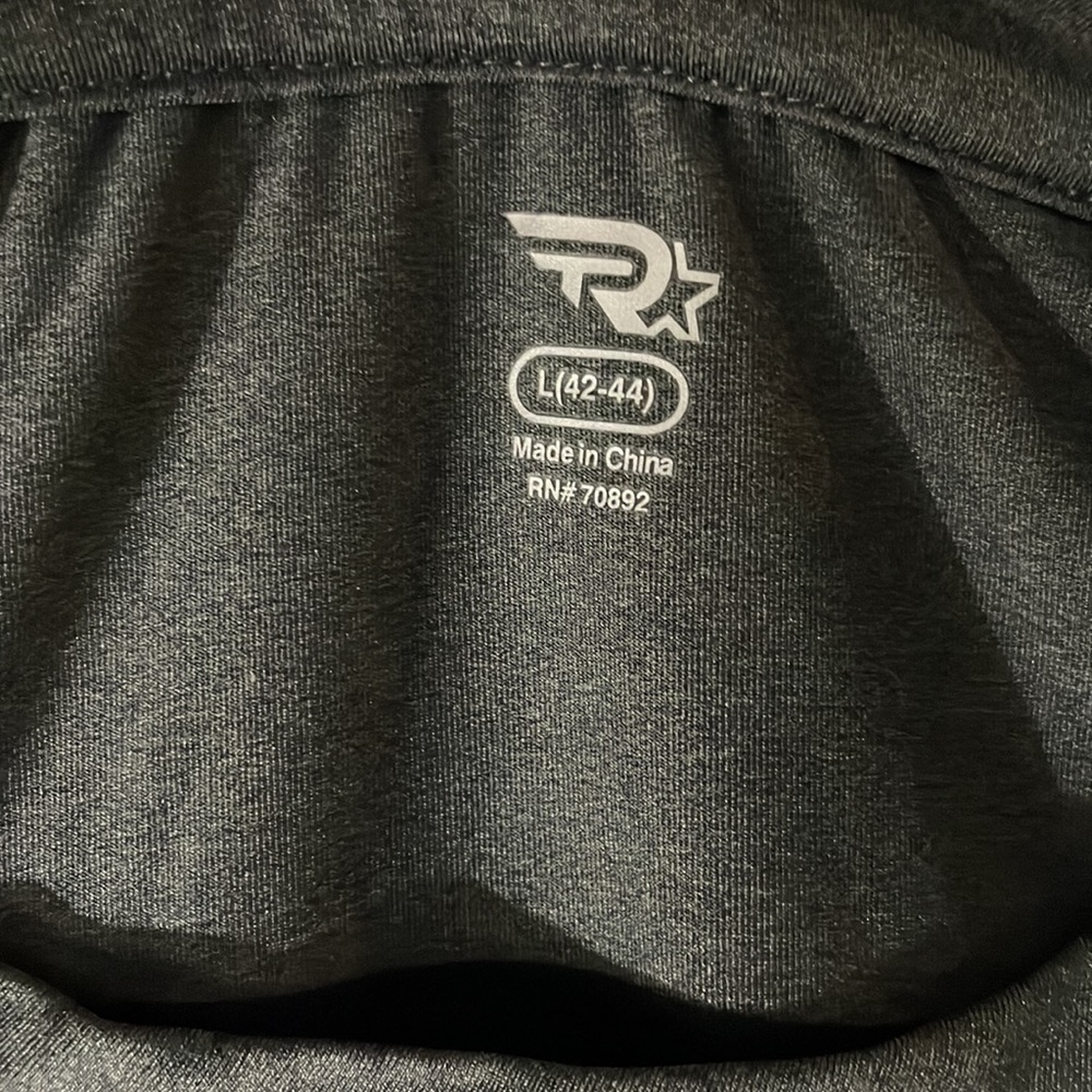 Mens Dr Fit -Ln42-44 Mens Work Out Shirt Grey Black.